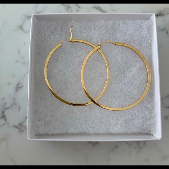 Gold plated Earring hoops - Picture 1 of 1